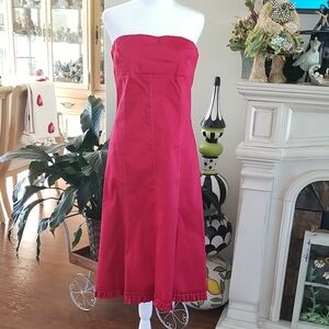 Parisian Works Strapless Scarlet Dress